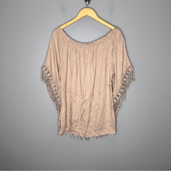 Sunny Leigh off the shoulder fringe blouse - Picture 6 of 6
